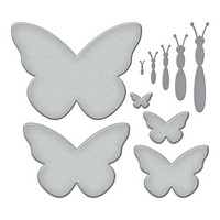 Spellbinders - Etched Dies By Bibi Cameron, So Many Butterflies, Stanssisetti