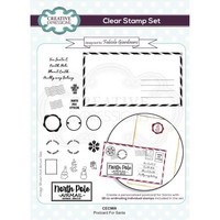 Creative Expressions - Fabiola Giardinaro Clear Stamp, A5, Postcard For Santa, Leimasetti