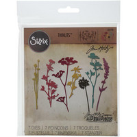 Sizzix - Thinlits Dies By Tim Holtz, Wildflowers #1, Stanssisetti
