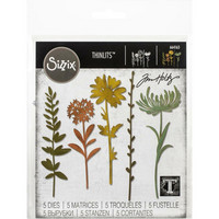 Sizzix - Thinlits Dies By Tim Holtz, Wildflower Stems #1, Stanssisetti