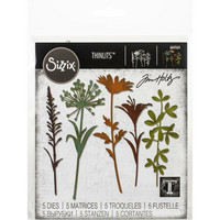 Sizzix - Thinlits Dies By Tim Holtz, Wildflower Stems #2, Stanssisetti