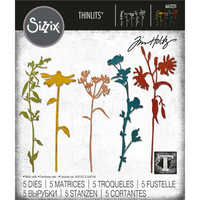 Sizzix - Thinlits Dies By Tim Holtz, Wildflower Stems #3, Stanssisetti