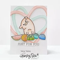 Honey Bee Stamps - Pierced XOXO Hearts, Stanssisetti