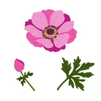 Honey Bee Stamps - Anemone, Stanssisetti
