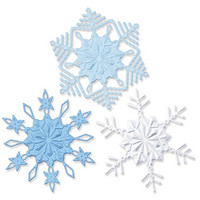 Sizzix - Switchlits, Winter Snowflakes, Stanssaava kohokuviointitasku