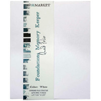 49 and Market - Foundations Memory Keeper, White Quad Folio
