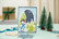 Crafter`s Companion - Vintage Snowman, Wintry Scene, Kohokuviointitasku