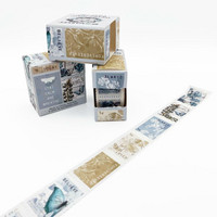 49 And Market - Vintage Artistry Serenity, Washi Tape, Postage Stamp