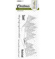 Studio Light - Christmas Slimline Snow Forest Essentials, Leimasetti