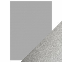 Tonic - Helmiäiskartonki, Luna Silver, A4, 5ark