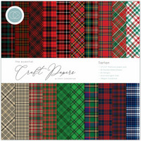 Craft Consortium - Essential Craft Papers, Tartan, 12