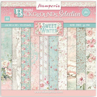 Stamperia - Sweet Winter Background, Paper Pack 12