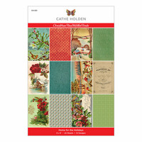 Spellbinders - Cathe Holden Christmas Fleamarket Finds, Home for the Holidays, Paperikko 6''x9''