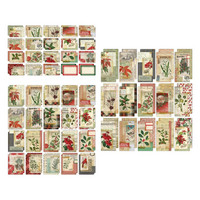 Tim Holtz - Idea-Ology Pocket Cards, Christmas, 55 kpl