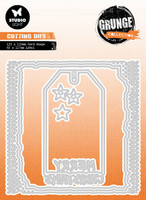 Studio Light - Grunge Collection Card Shape & Label, Stanssisetti