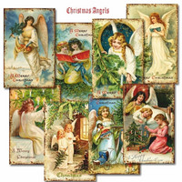Decorer - Christmas Angels, Korttikuvia, 24 osaa