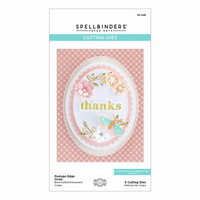 Spellbinders - Postage Edge Ovals, Stanssisetti