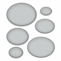 Spellbinders - Postage Edge Ovals, Stanssisetti
