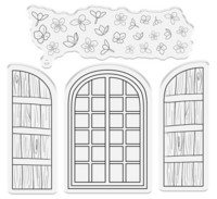 Crafter`s Companion - Country Lane Cottage Window, Leima- ja Stanssisetti