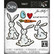Sizzix - Thinlits Dies By Tim Holtz, Bunny Stitch, Stanssisetti