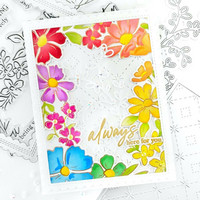 Pinkfresh Studio - Floral Border, Hot Foil Plate