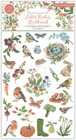 Craft Consortium - Little Robin Redbreast, Rub On Transfers, Siirtokuvia, 2arkkia