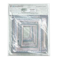 49 and Market - Color Swatch Eucalyptus Frame Set, 18 osaa