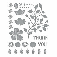 Spellbinders - Four Petal Thank You Floral, Stanssisetti