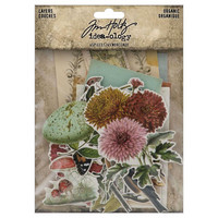 Tim Holtz - Idea-Ology Layers Organic Die-cuts, 45 kpl