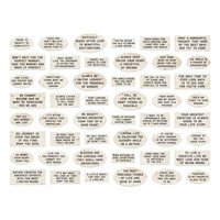 Tim Holtz - Idea-Ology Chipboard Quote Chips, Labels, 48kpl