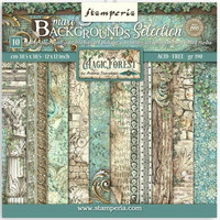 Stamperia - Magic Forest Maxi Background, Paper Pack 12