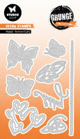 Studio Light - Grunge Collection Happy Butterfly, Stanssisetti