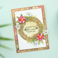 Crafter`s Companion - Wildflower Wreath, Stanssi