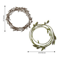 Sizzix - Thinlits Dies By Tim Holtz, Funky Wreath, Stanssisetti