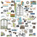 49 And Market - Vintage Artistry Everywhere Laser Cut Elements, 4arkkia