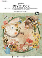 Studio Light - DIY Block Aged Wildflowers, A4
