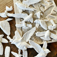 Prima Marketing - Finnabair Mould, Flocking Birds, Silikonimuotti