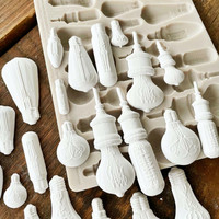 Prima Marketing - Finnabair Mould, Vintage Light Bulbs, Silikonimuotti