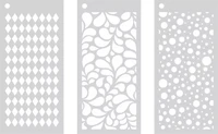 Crafter's Companion - Stylish Trio Stencil Set, Sapluunasetti