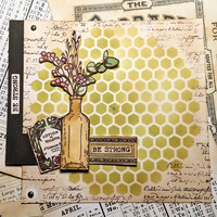 PaperArtsy - E³ Scrapcosy 39, Leimasetti, A5