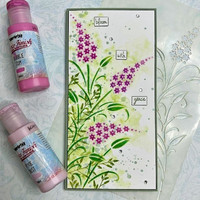 PaperArtsy - Kay Carley Stencil 390, Sapluuna