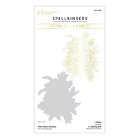 Spellbinders - Glimmer Hot Foil Plate & Die, Hexi-Gem Blooms