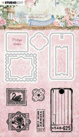 Studio Light - Jenine's Romantic Moments Postage Stamps, Leima- ja stanssisetti