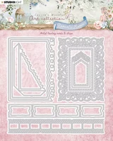 Studio Light - Jenine's Romantic Moments, ATC Cards & Strips , Stanssisetti