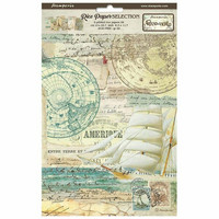 Stamperia - Around the World Backgrounds, Rice Paper, A4, 6arkkia