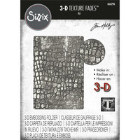 Sizzix - 3D Texture Fades By Tim Holtz, Reptile, Kohokuviointitasku