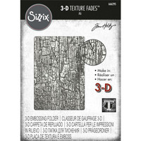 Sizzix - 3D Texture Fades By Tim Holtz, Cracked, Kohokuviointitasku