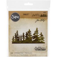 Sizzix - Thinlits Dies By Tim Holtz, Tree Line, Stanssisetti