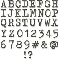 Sizzix - Thinlits Dies By Tim Holtz, Tiny Type Upper, Stanssisetti