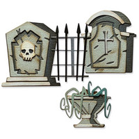 Sizzix - Thinlits Dies By Tim Holtz, Graveyard Colorize, Stanssisetti